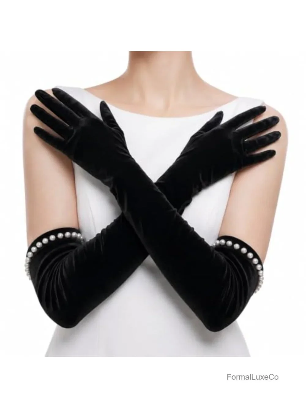 Women's Elbow Length Satin Opera Gloves Formal Wedding Cosplay Party